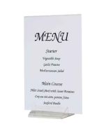 Acrylic Menu / Card Holder Tent Shape - Genware