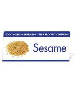 Allergen Warning Buffet Tent Notice "This Product Contains Sesame" BT0014