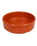 Melamine Tapas Dish 9.5cm Terracotta Orange MTAP-4T - Pack of 6