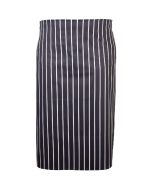 Navy Butchers Stripe Waist Apron 71cm X 76cm - Genware