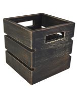 Black Wash Mini Wooden Crate NAT-MCB