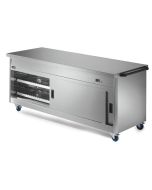 Lincat P8P6PT Panther 800 Series - Mobile Hot Cupboard - Plain Top