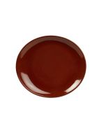 Terra Stoneware Rustic Red Oval Plate 25x22cm - pk 6