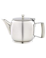 Polished Stainless Steel Premier 2 or 3 Cup Teapot 60cl/20oz - Genware PRMT20