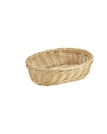 Oval Polywicker Basket 22.5 x 15.5 x 6.5cm - Genware