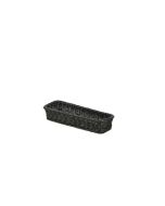 Polywicker Display Basket Black 32X11X5.5cm - Genware