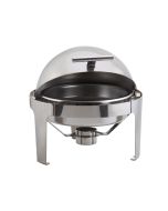 Round Deluxe Roll Top Chafing Dish 6L - Genware R901