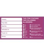 50x100mm Removable Product/Allergen Label (500) - Genware