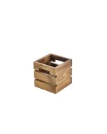 Acacia Wood Box/Riser 12x12x12cm - Genware