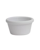 Ramekin Fluted 2oz White 71X36mm - Genware