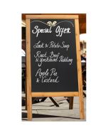 Sandwich A-Board 70X120cm Teak - Genware