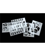 Set Of 6 Cafe Stencils - Genware