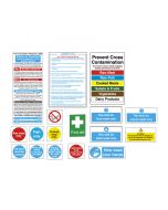 Commercial Kitchen Catering Sign Pack - SENPK 17 Signs