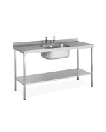 Parry Single Bowl Double Drainer Sink - Stainless Steel  L1200 x W600 x W900 - SINK1260SBDD