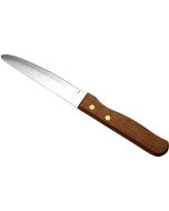 Steak Knife Large - Dark Wood Handle (Dozen) - Genware