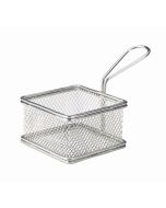 Serving Fry Basket Square 9.5X9.5X6cm - Genware