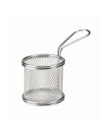 Serving Fry Basket Round 8X7.5cm - Genware