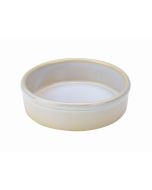 Terra Stoneware Rustic White Tapas Dish 13cm - pk 6