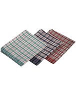 Mini Check T-Towel 43X68cm 10Pcs Mix Colours - Genware