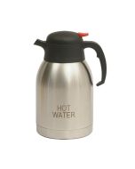 Hot Water Inscribed Stainless Steel Vacuum Jug 2.0L - Genware