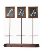 Wine Bottle x3 Chalk Board Display 45 x 38.5cm - Genware