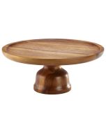 Acacia Wood Cake Stand - Genware