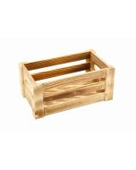 Wooden Crate Rustic Finish 27 x 16 x 12cm - Genware