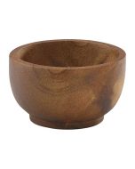 Acacia Wood Dip Pot 6cl/2oz - Genware